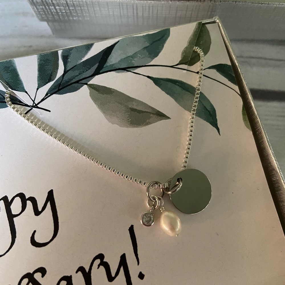 - Happy Anniversary Pearl 925 Sterling Sil… - Picture 3 of 11